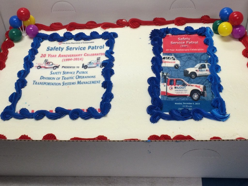 NJDOT 20th Anniversary Cake